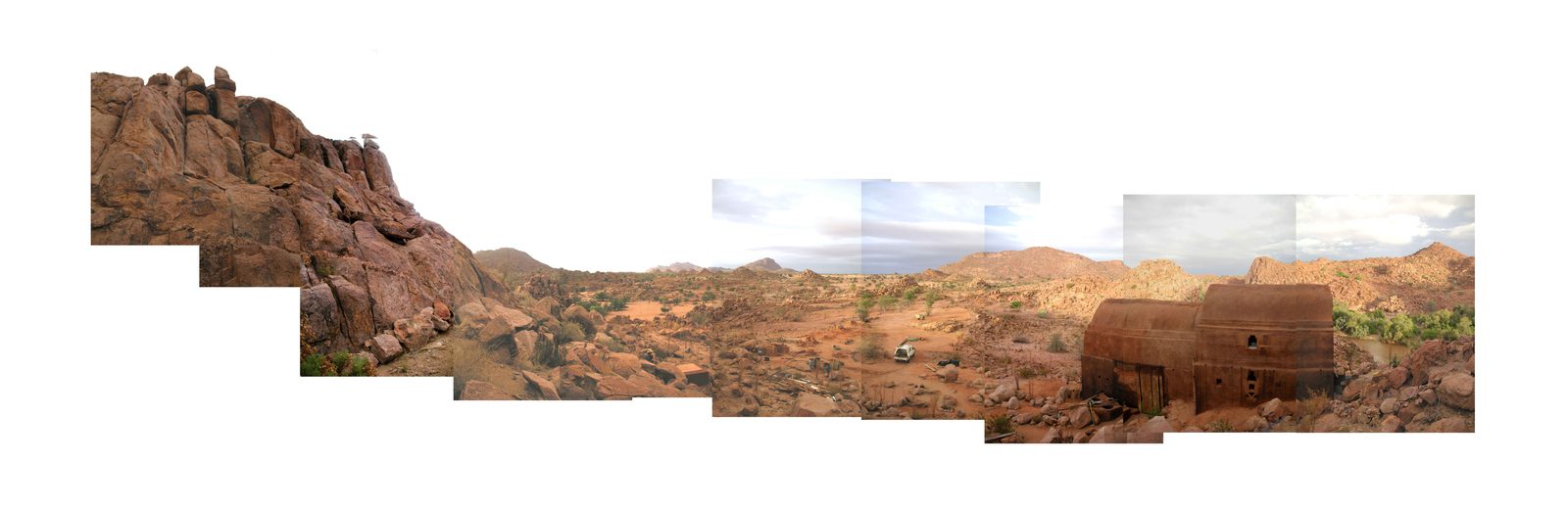 Damaraland Clay Project — an off-grid building raised from riverbed clay in the remote Namib