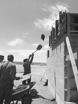 Team — wall ramming in progress
