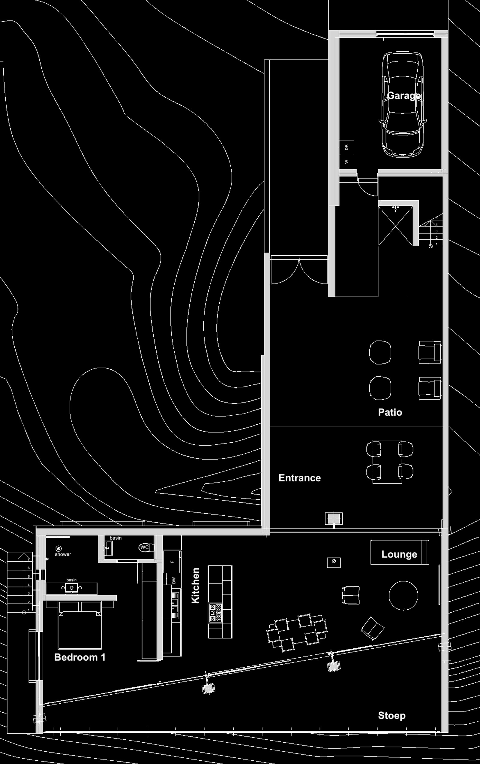House Yzerfontein — ground floor plan