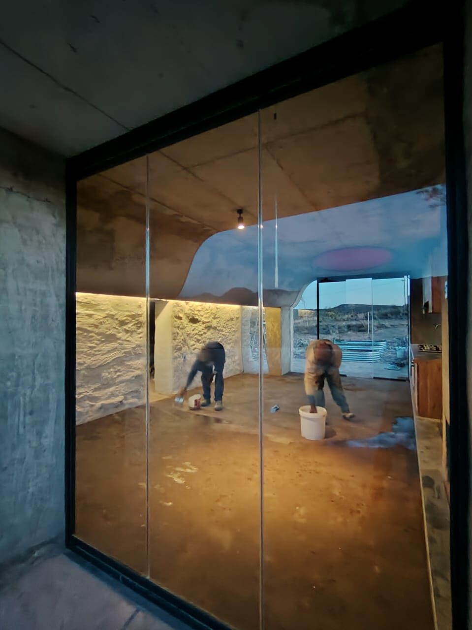 Exterior — construction progress