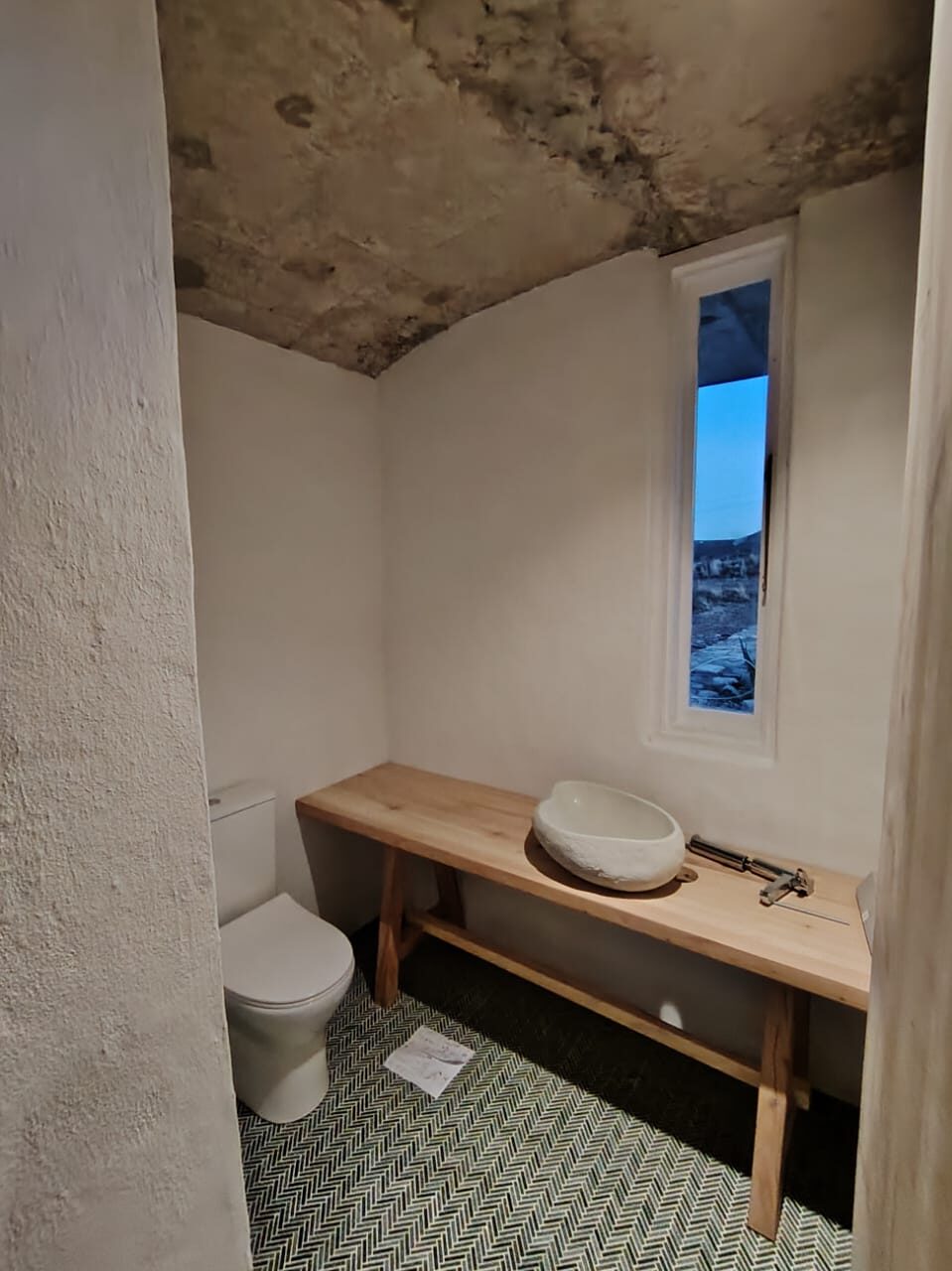 Interior — concrete shell detail