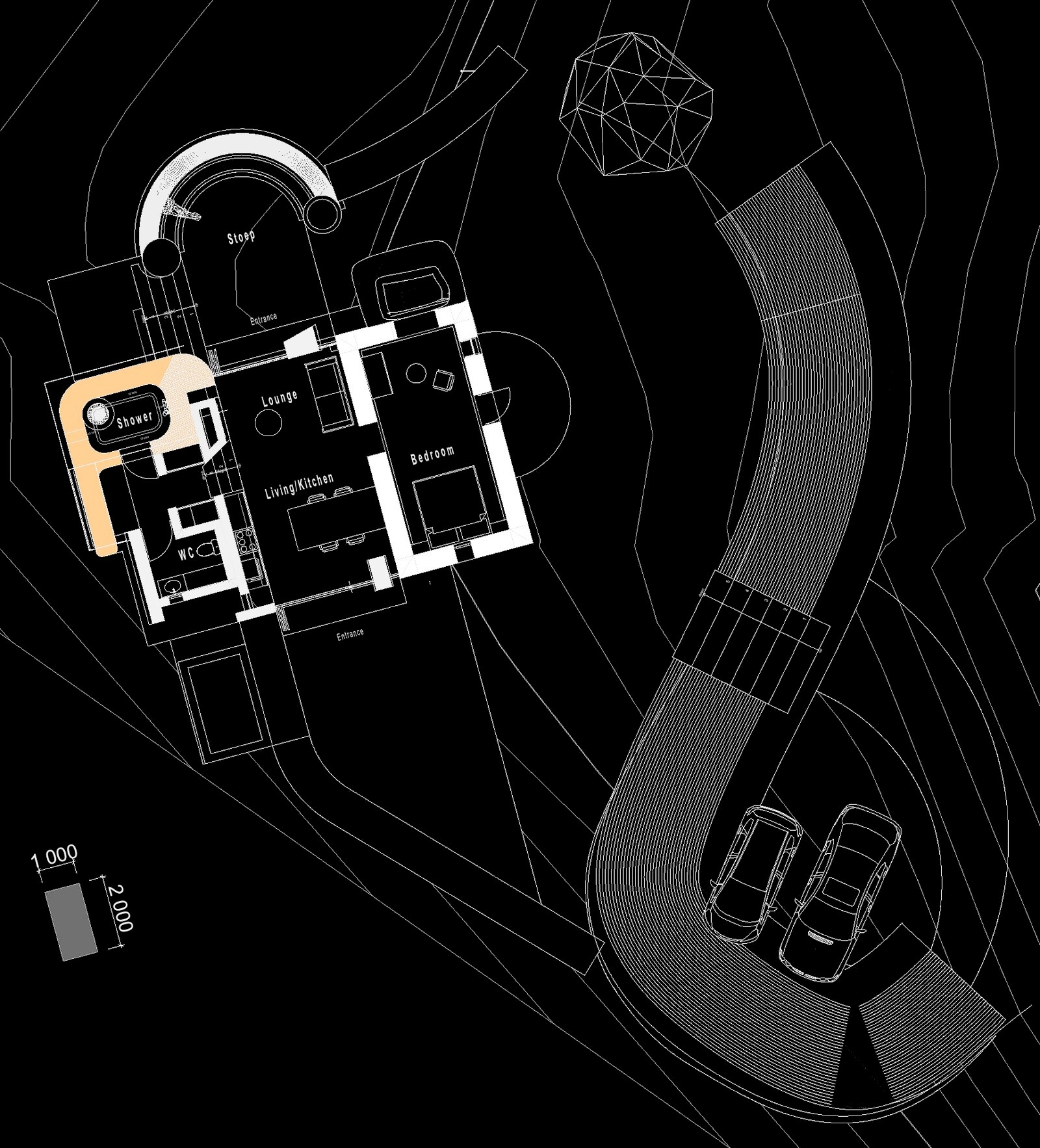 Skaapwagtershuisie — ground floor plan