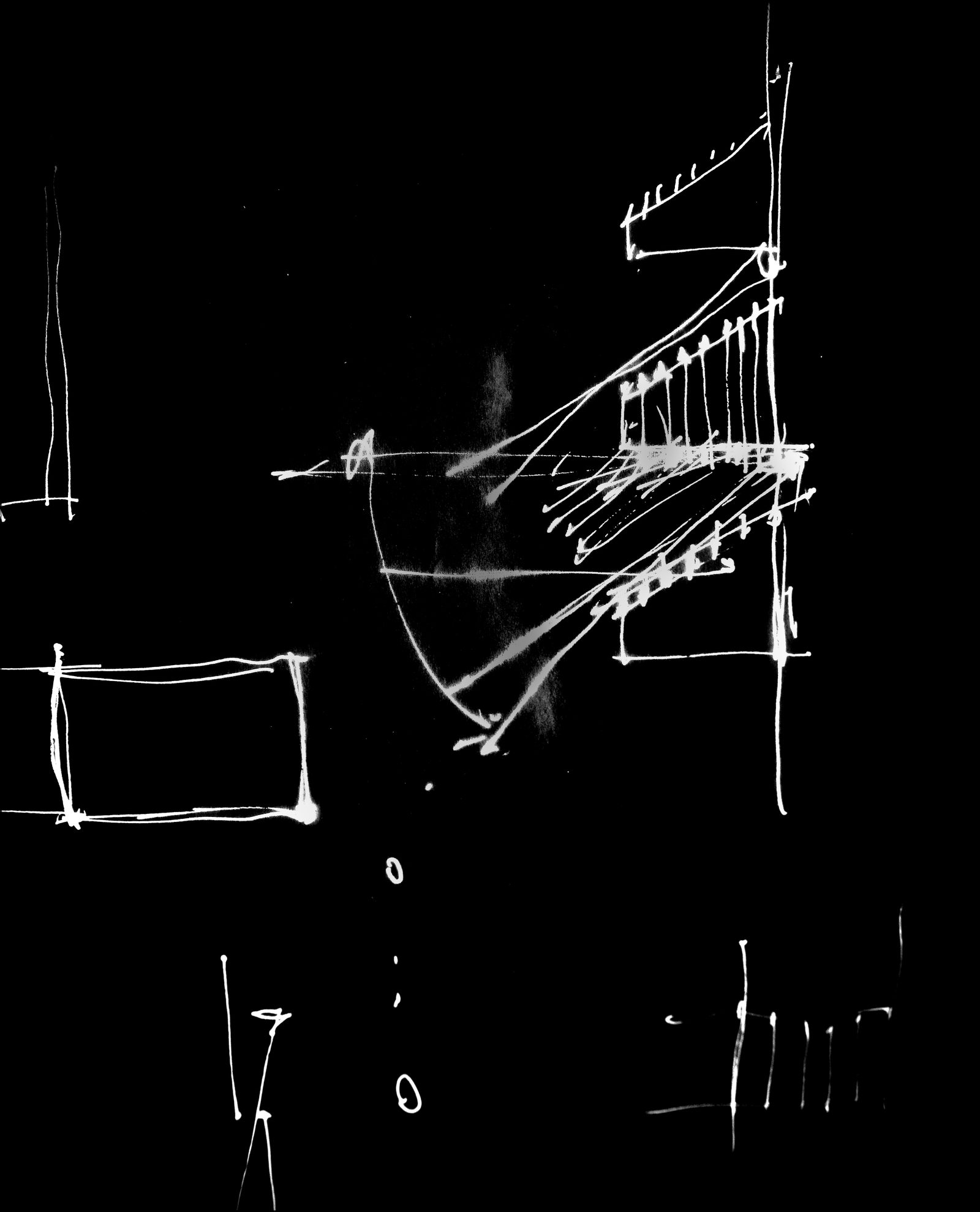 Architectural sketch — section and plan studies