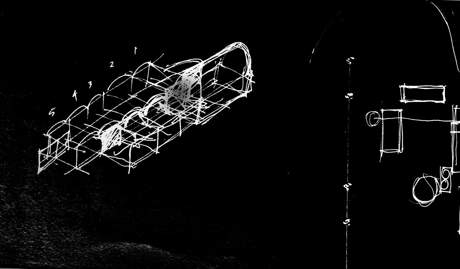 Vaulted structure — sketchbook perspective